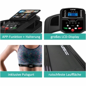 Laufband Speedrunner mit LCD-Display APP Fitnessger�t