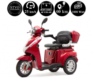 Elektromobil Eco Engel 501 Rot, 1000 Watt, 25 km/h