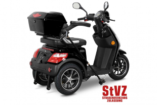 Rolektro E-Trike 25 V.2 Blei-Gel, Schwarz, 25 km/h