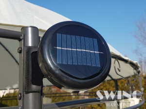 LED Pavillon � 350cm Lavo Garten Pavillion Rund Solar Pavilion