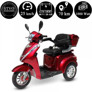 Elektromobil ECO ENGEL 501 Rot, 30Ah Li-Io Akku, 25 km/h