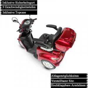 Elektromobil ECO ENGEL 501 Rot, 30Ah Li-Io Akku, 25 km/h