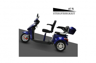 ECO ENGEL 503 Blau, Seniorenmobil 25 km/h mit 30 Ah Lithium Akku