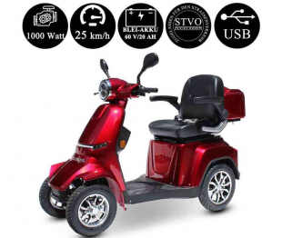 ECO ENGEL 510 V.2 Rot, 25 km/h, Seniorenmobil 4 R�der