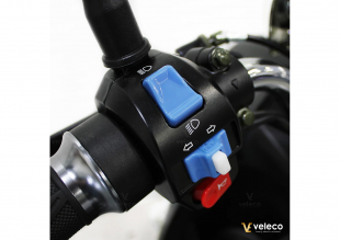 Veleco ZT63 Seniorenmobil, Retro-Vespa-Elektroroller 12 km/h, Wei�