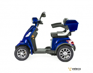VELECO FASTER Seniorenmobil 4-Rad, 1000W, 12 km/h, Blau