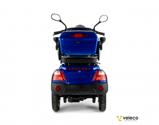 VELECO FASTER Seniorenmobil 4-Rad, 1000W, 12 km/h, Blau