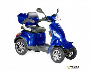 VELECO FASTER Seniorenmobil 4-Rad, 1000W, 12 km/h, Blau