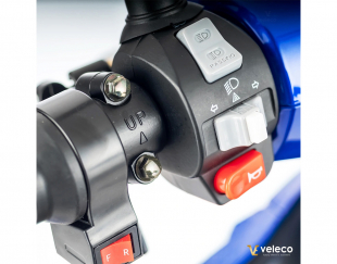 VELECO FASTER Seniorenmobil 4-Rad, 1000W, 12 km/h, Blau
