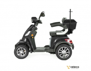 VELECO FASTER Seniorenmobil 4-Rad, 1000W, 12 km/h, Grau