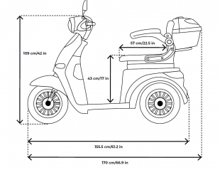 VELECO CRISTAL Elektromobil 12 km/h, Wei�