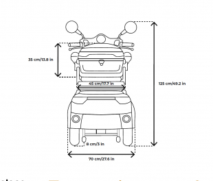 VELECO CRISTAL Elektromobil 12 km/h, Wei�