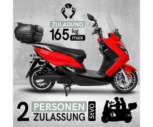 Maximus, E-Scooter MX2, 45 km/h, 2x Lithium Akkus, 3000 Watt