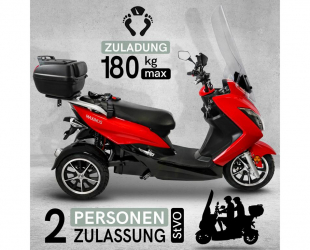 Elektroroller Maximus, 3-Rad, MX3-25 - 25 km/h, 2 x Lithium Akku
