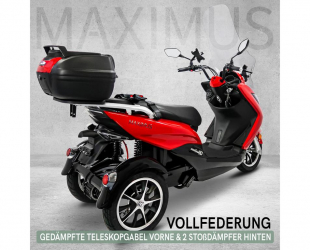 Elektroroller Maximus, 3-Rad, MX3-25 - 25 km/h, 2 x Lithium Akku