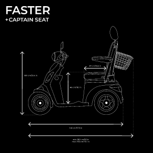 Veleco FASTER, Elektromobil mit Kapit�nssitz