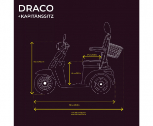 Veleco DRACO Seniorenmobil mit Kapit�nssitz 12 km/h