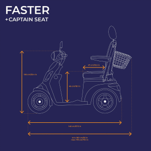 Veleco FASTER, Elektromobil mit Kapit�nssitz
