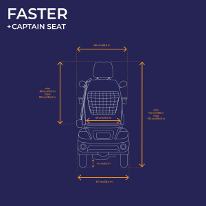 Veleco FASTER Elektromobil mit Kapit�nssitz Lithium-Akku