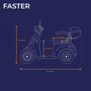 Veleco FASTER Elektromobil mit Kapit�nssitz Lithium-Akku