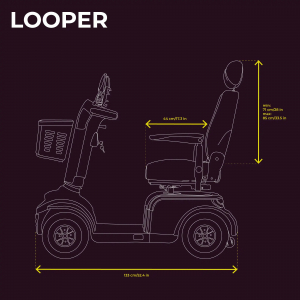 Veleco LOOPER Elektromobil, 12 km/h, 4 R�der