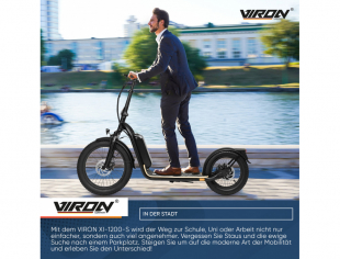 E-Scooter mit Stra�enzulassung XI-1200-S Elektro Roller ABE Faltbar