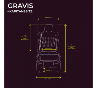 Veleco GRAVIS Seniorenmobil mit Kapit�nssitz 12 km/h, Lithium-Ion