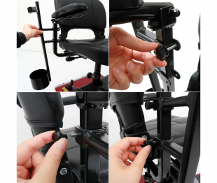 Rolektro, Stockhalterung f�r E-Trike 6 / E-Quad 6 Modelle