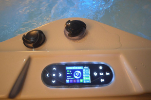 Whirlpool Outdoor Au�enwhirlpool Hot Tub Spa Pool HE- 4 wei�-hellgrau