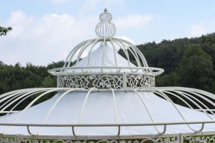 Dach f�r Luxus Pavillon Romantik wei�
