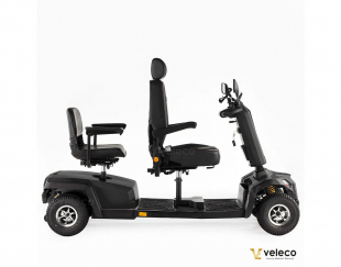Veleco Sharpy TWIN Schwarz, Doppelsitz 1400 W, 18km/h